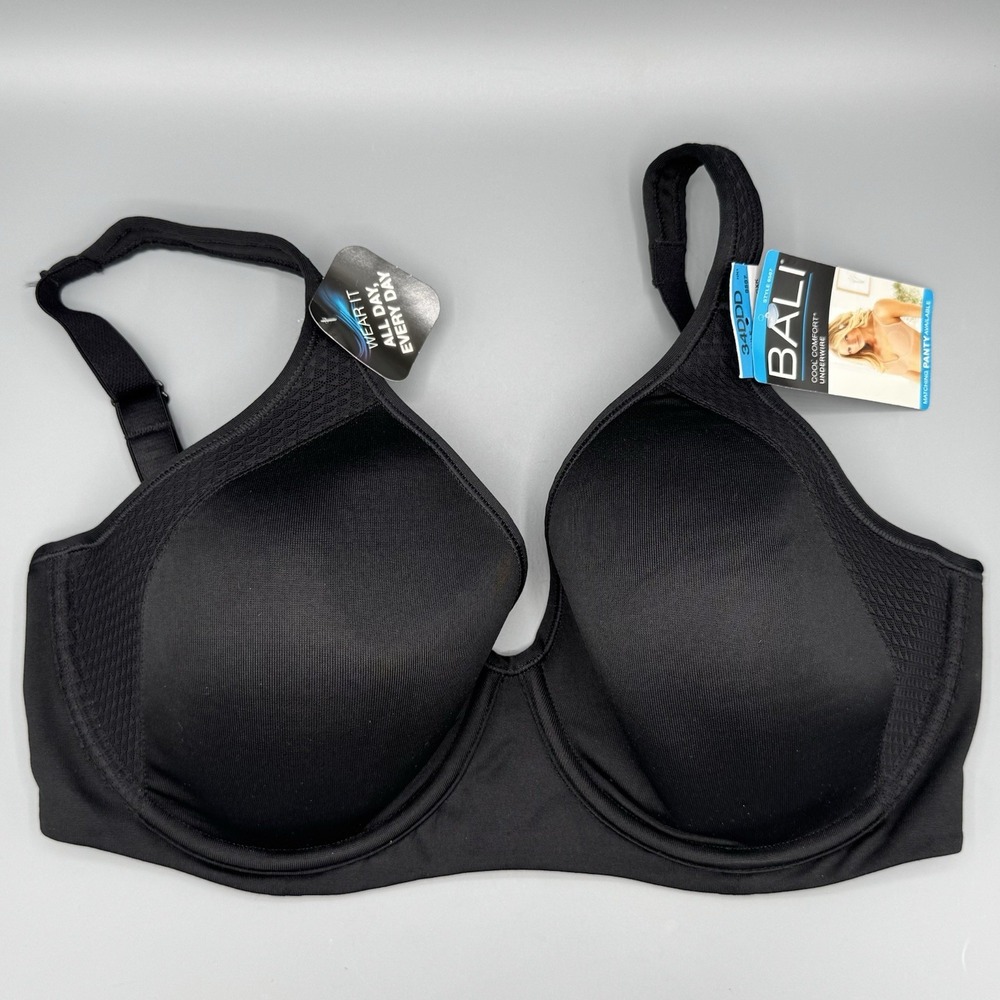 Bali Cool Comfort Full Coverage Underwire Bra 34DDD New